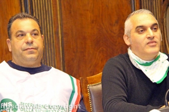 La conferenza stampa della polizia penitenziaria