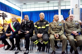 La consegna dei diplomi ai marescialli