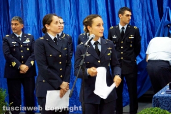 La consegna dei diplomi ai marescialli