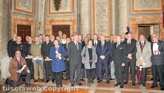 La consegna delle onorificenze a palazzo dei Priori