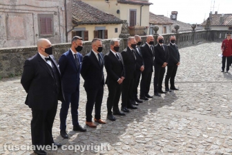 Gli accademici della delegazione viterbese