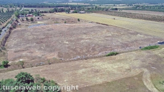 La discarica di Cinelli vista dall'alto
