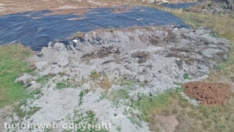 La discarica di Cinelli vista dall'alto