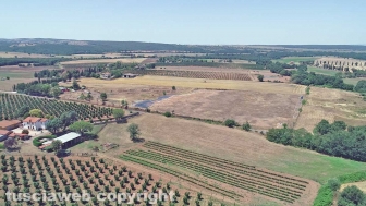 La discarica di Cinelli vista dall'alto