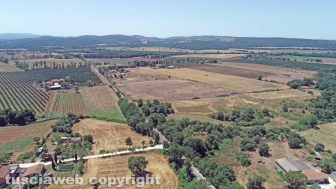 La discarica di Cinelli vista dall'alto