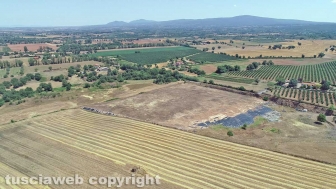 La discarica di Cinelli vista dall'alto