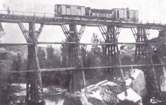 Roma nord ponte provvisorio sul Treia  - Foto archivio storico Silvio Cappelli