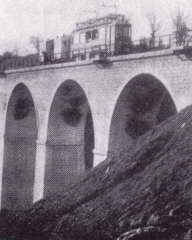 Roma nord treno in transito sul viadotto Selva - Foto archivio storico Silvio Cappelli