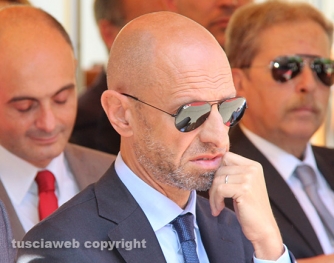 Il 242esimo anniversario di fondazione della guardia di finanza - Il magnifico rettore dell\'Università della Tuscia Alessandro Ruggieri