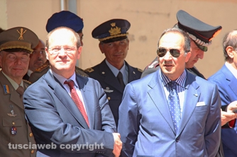 Il 242esimo anniversario di fondazione della guardia di finanza - Il procuratore capo Paolo Auriemma e il questore Lorenzo Suraci