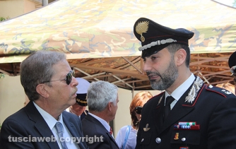 Il 242esimo anniversario di fondazione della guardia di finanza - Il pm Franco Pacifici e il maggiore Raffaele Gesmundo
