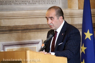 La festa della polizia a palazzo dei Priori