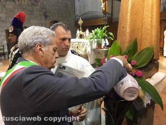 Viterbo - La festa di san Francesco - Il sindaco Arena
