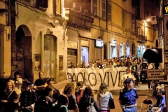 La fiaccolata in ricordo di Borsellino
