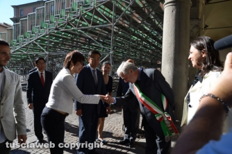 La firma del gemellaggio tra Caprarola e Qingyang (Foto di Stefano Tossini)
