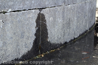 La fontana colabrodo al Sacrario
