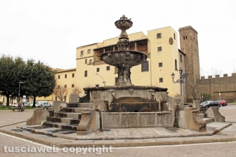 Viterbo - La fontana di piazza della Rocca