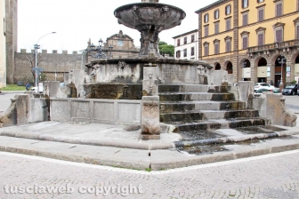 Viterbo - La fontana di piazza della Rocca
