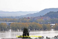 Orte - L\'elicottero sorvola l\'area