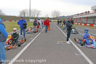 La gara dei campionati italiani di karting