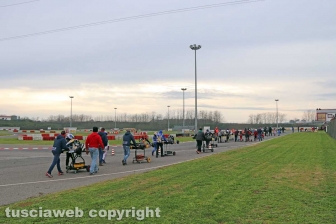 La gara dei campionati italiani di karting