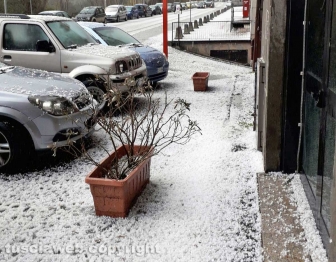 La grandine imbianca Viterbo