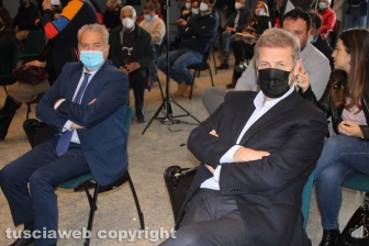 Giovanni Arena e Claudio Ubertini all'incontro della Lega