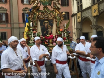 La macchina della Madonna Liberatrice - La partenza
