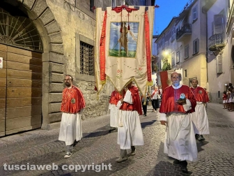 Viterbo - La Madonna del Carmelo illumina il centro storico