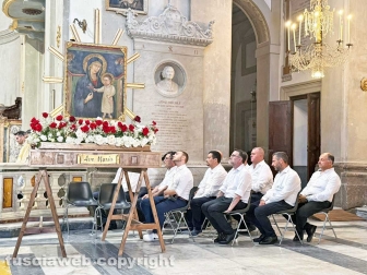 Viterbo - Il trasporto dell'immagine della Madonna Liberatrice con un baldacchino