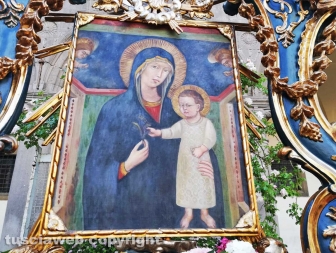 Viterbo - La processione della Madonna Liberatrice durante il Coronavirus
