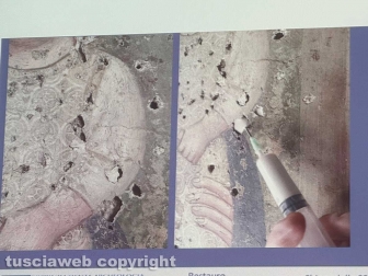 Viterbo - Il restauro della Madonna Liberatrice