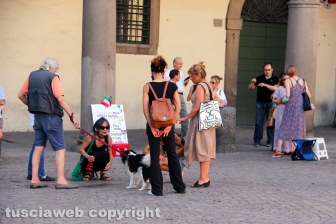 La manifestazione contro il Green pass