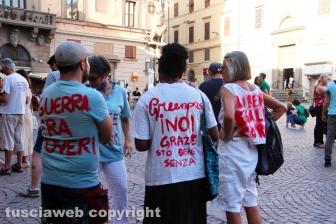La manifestazione contro il Green pass