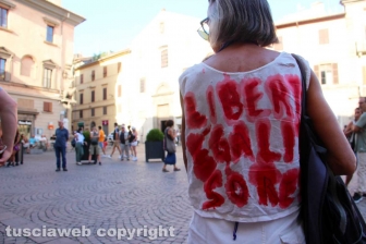 La manifestazione contro il Green pass