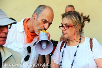 La manifestazione contro il Green pass