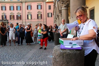 La manifestazione contro il Green pass