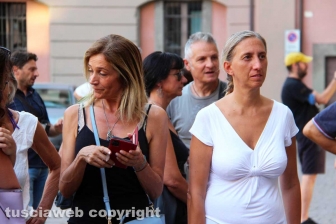 La manifestazione contro il Green pass