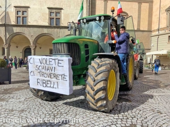 La manifestazione degli allevatori
