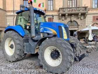 La manifestazione degli allevatori