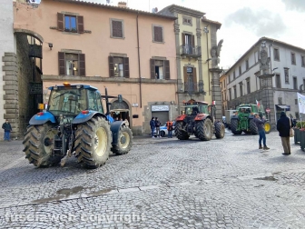 La manifestazione degli allevatori