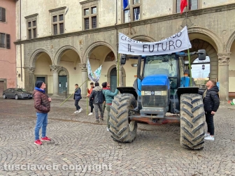 La manifestazione degli allevatori