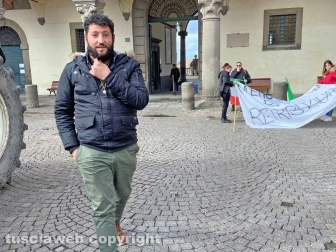 La manifestazione degli allevatori