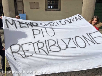 La manifestazione degli allevatori