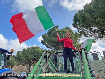 La manifestazione degli allevatori