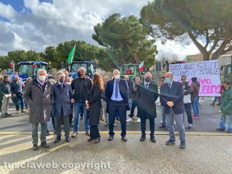 La manifestazione degli allevatori