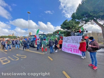 La manifestazione degli allevatori
