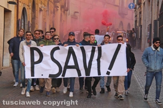 La manifestazione degli studenti