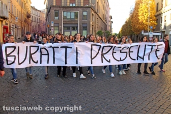 La manifestazione degli studenti