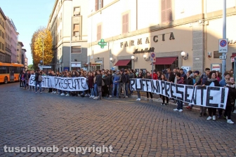 La manifestazione degli studenti